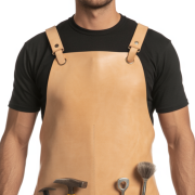Chestnut Edge Flash Welding Leather Apron for welders
