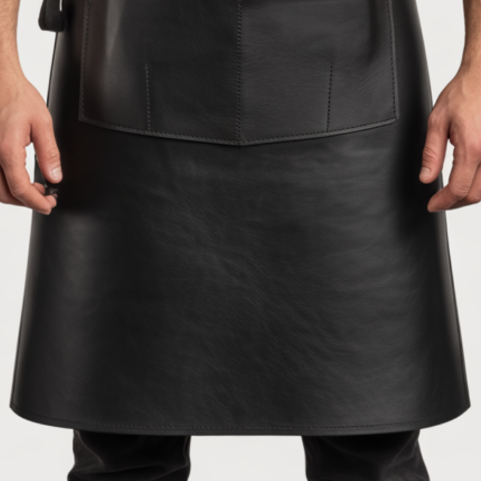 Buy Shine Black Flame Rip Butcher Leather Apron online