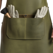 Olive Iron Surge Welding Leather Apron for welders