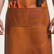 Dusty Brown Edge Glow Welding Leather Apron
