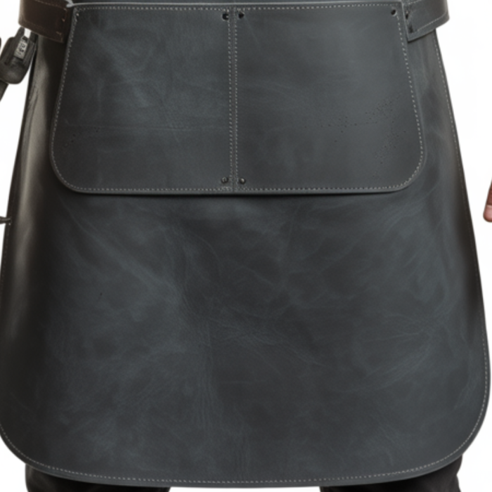 Buy Black Charcoal Iron Burn Welding Leather Apron Online