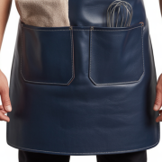 Navy Iron Dice Cooking Leather Apron for sale