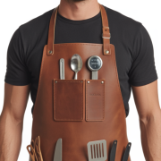 Buy Brown Edge Zest Cooking Leather Apron online