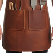 Buy Burnt Sienna Cooking Leather Apron Online
