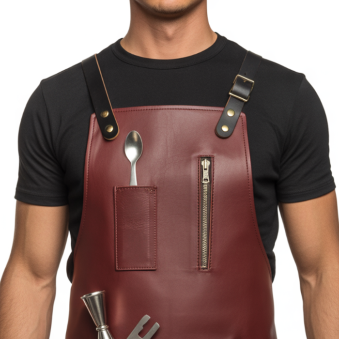 Mahogany Edge Vibe Bartender Leather Apron