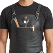 Sandstone Comb Trace Bartender Leather Apron