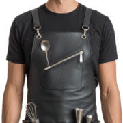 Blackish Edge Buzz Bartender Leather Apron