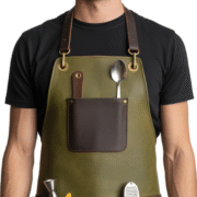 Maple Blade Shine Bartender Leather Apron