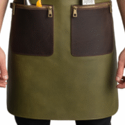 Maple Blade Shine Bartender Leather Apron