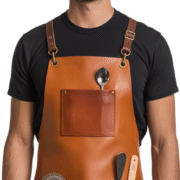 Driftwood Razor Fade Bartender Leather Apron