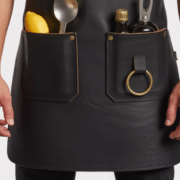 Amber Edge Stroke Bartender Leather Apron