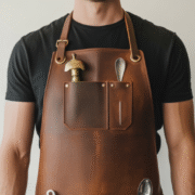 Caramel Razor Craft Bartender Leather Apron