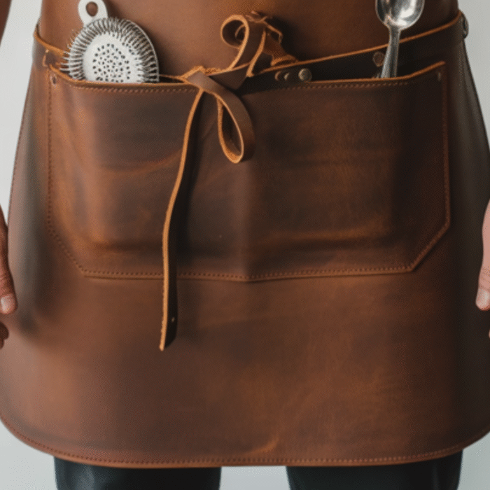 Caramel Razor Craft Bartender Leather Apron