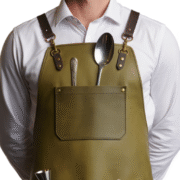 Onyx Edge Fade Bartender Leather Apron