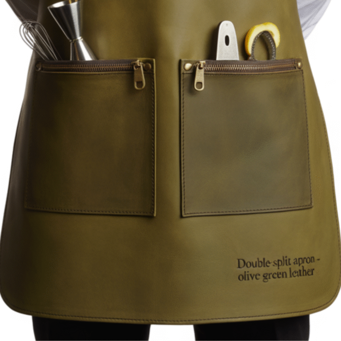 Onyx Edge Fade Bartender Leather Apron