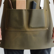 Professional Olive Edge Craft Woodworker Leather Apron