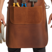 Sandstone Iron Form Woodworker Leather Apron for sale