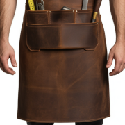 Tan Flame Chisel Woodworker Leather Apron for sale