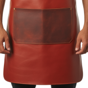 Maroon Iron Will Blacksmith Leather Apron