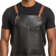 Blackish Steel Vow Blacksmith Leather Apron
