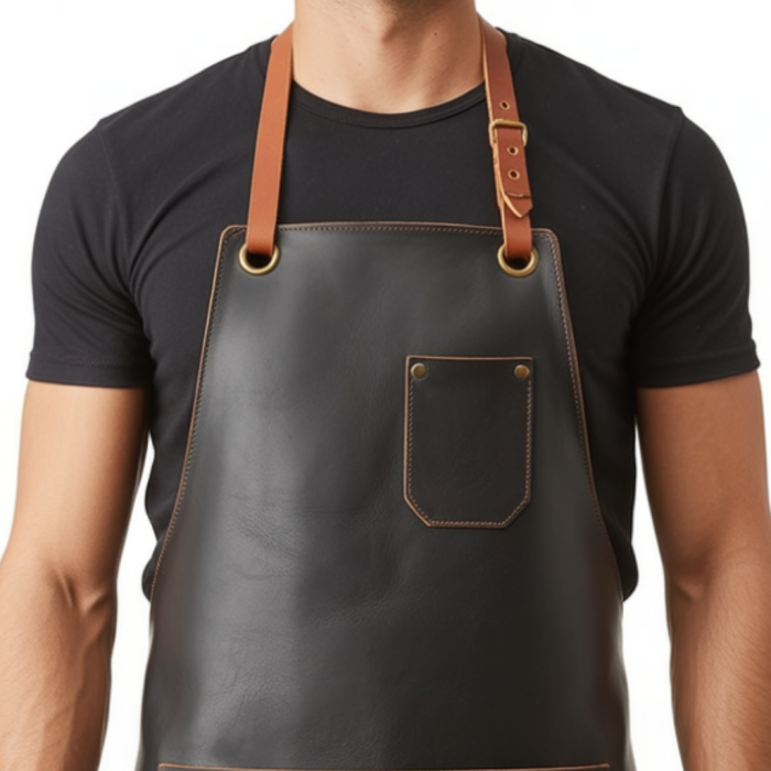 Black Iron Scar Blacksmith Leather Apron