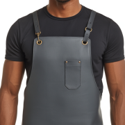 Rustic Charcoal Grip Blacksmith Leather Apron