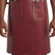 Plain Maroon Buzz Barber Leather Apron
