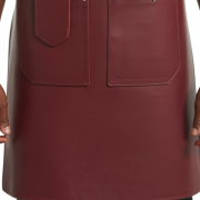 Maroon Blade Line Barber Leather Apron