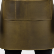 Olive Tan Snap Butcher Leather Apron – durable full-grain leather