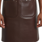 Chocolate Edge Taper Barber Leather Apron