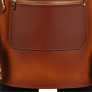 Burnt Clay Edge Clip Barber Leather Apron