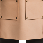 Natural Comb Touch Barber Leather Apron
