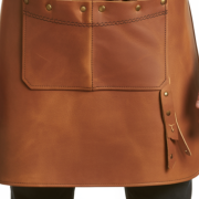 Dark Tan Smoke Trail BBQ Leather Apron