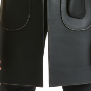 Blackish Razor Trace Barber Leather Apron