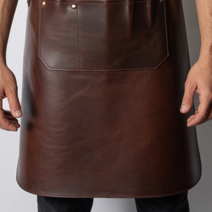 Professional leather butcher apron