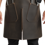 Clay Flame Charcoal BBQ Leather Apron