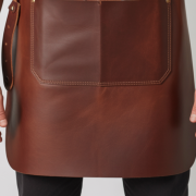 Rugged Bronze Blade Hew Butcher Leather Apron multipocket design