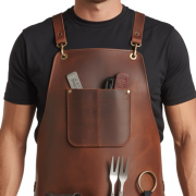 Ash Knife Roar BBQ Leather Apron