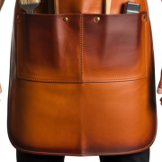 Deep Brown Blade Rub BBQ Leather Apron