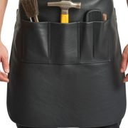 Buy Jet Black Edge Arc Welding Leather Apron Online