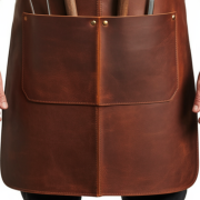 Jet Brown Axe Sear BBQ Leather Apron