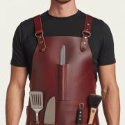 Redwood Flame Crust BBQ Leather Apron