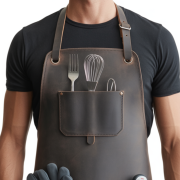 Charcoal Axe Tender BBQ Leather Apron