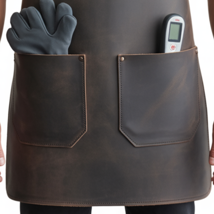 Charcoal Axe Tender BBQ Leather Apron