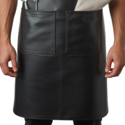 Buy Dark Black Flame Fold Cooking Leather Apron Online