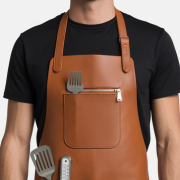 Buy Rustic Knife Chop Cooking Leather Apron online