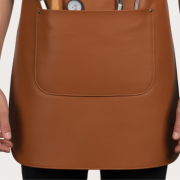 Tan Edge Bake Cooking Leather Apron for sale