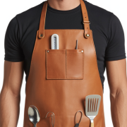 Buy Driftwood Flame Stir Cooking Leather Apron