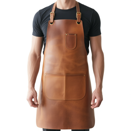 Tan Iron Fang Blacksmith Leather Apron