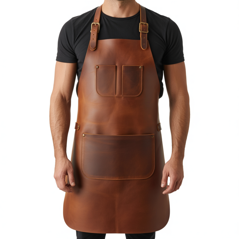 Brown Steel Reign Blacksmith Leather Apron